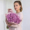 Букет из 41 сиреневой розы (Кения) 40см в Тюмени