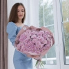 Букет из 15 розовых кустовых хризантем в Тюмени