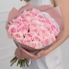 Букет из 25 парфюмированных пионовидных роз Pink O'Hara