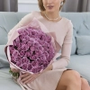 Букет из 51 сиреневой розы (Кения) 40см в Тюмени