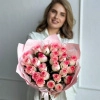 Букет из 25 роз сорта Джумилия (Кения) 40 см в Тюмени