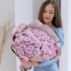 Букет из 15 розовых кустовых хризантем в Тюмени
